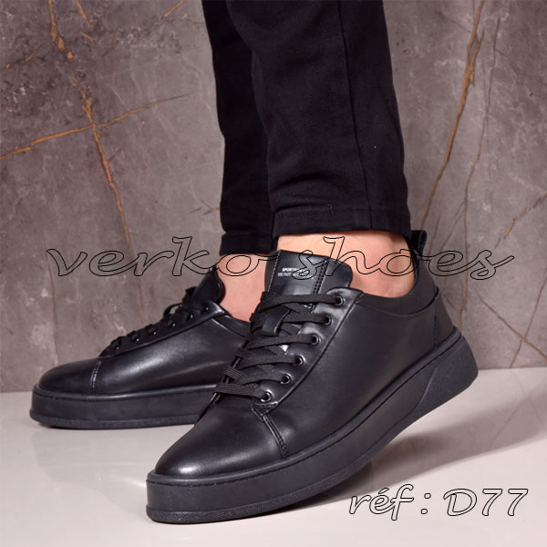 Sneaker Cuir Pour Hommes – 975 Noir –