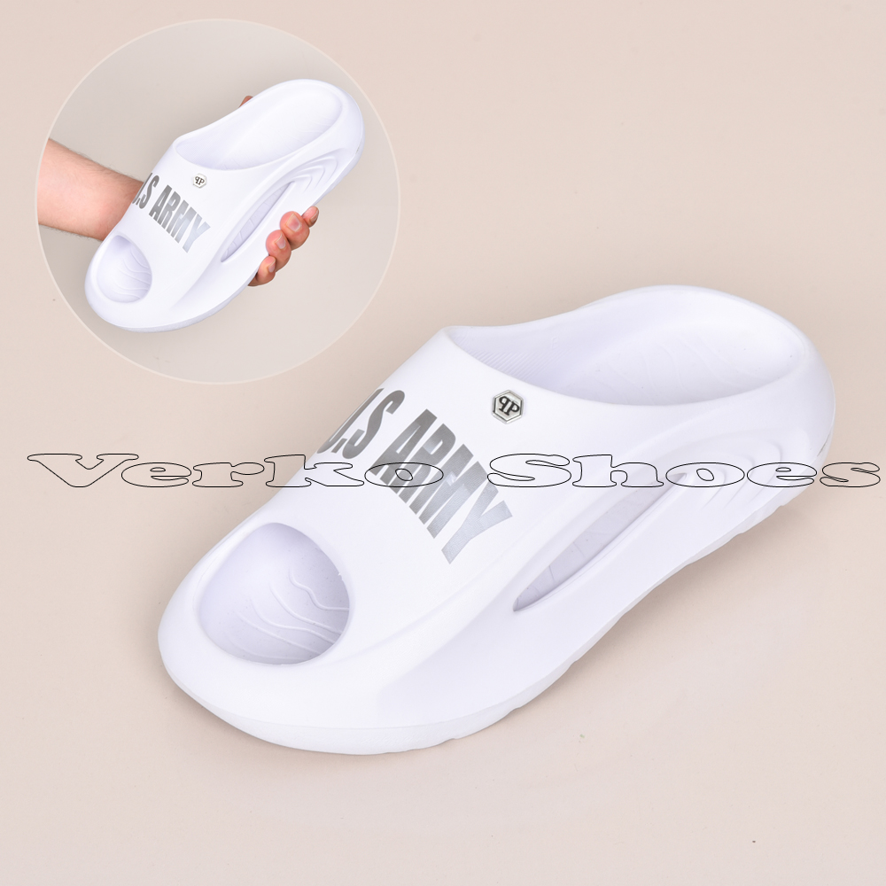 Mules Pour Hommes Souple et Hyper confortable - Réf D18 Blanc -