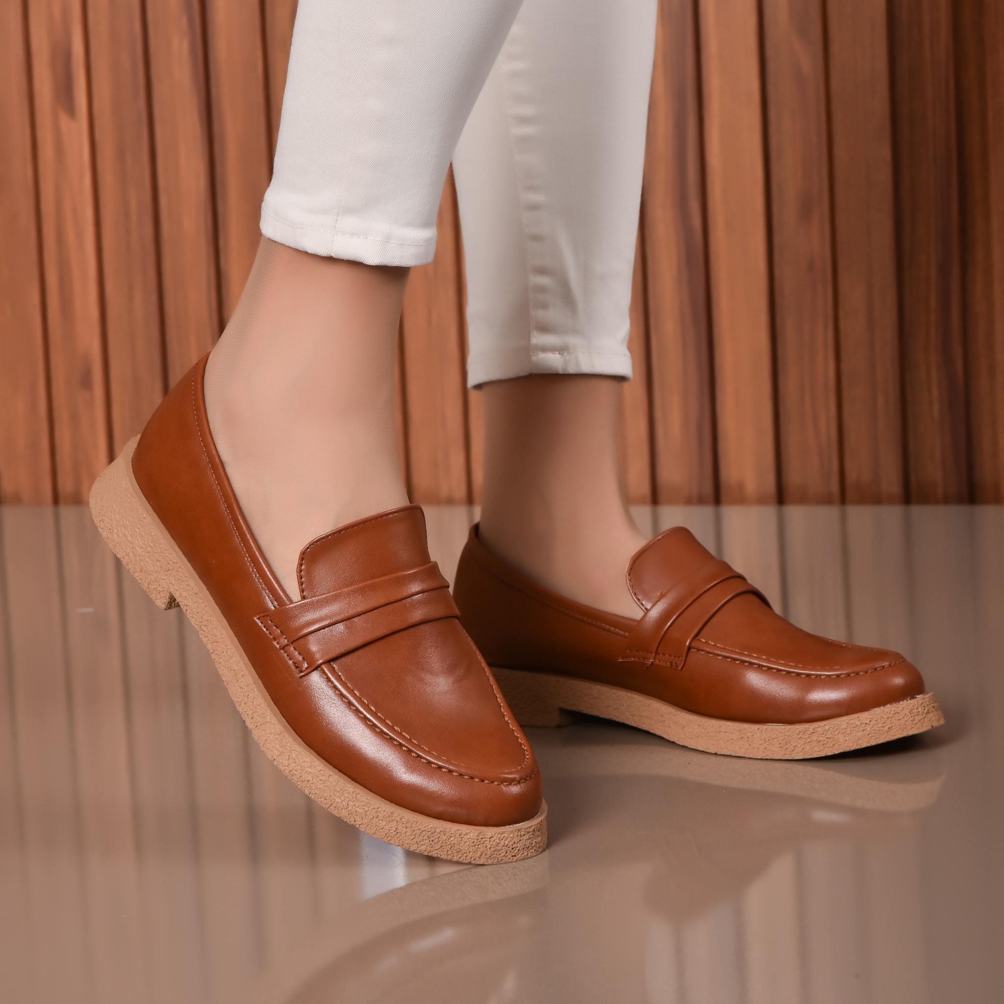 Mocassin Femme Marron Réf 180