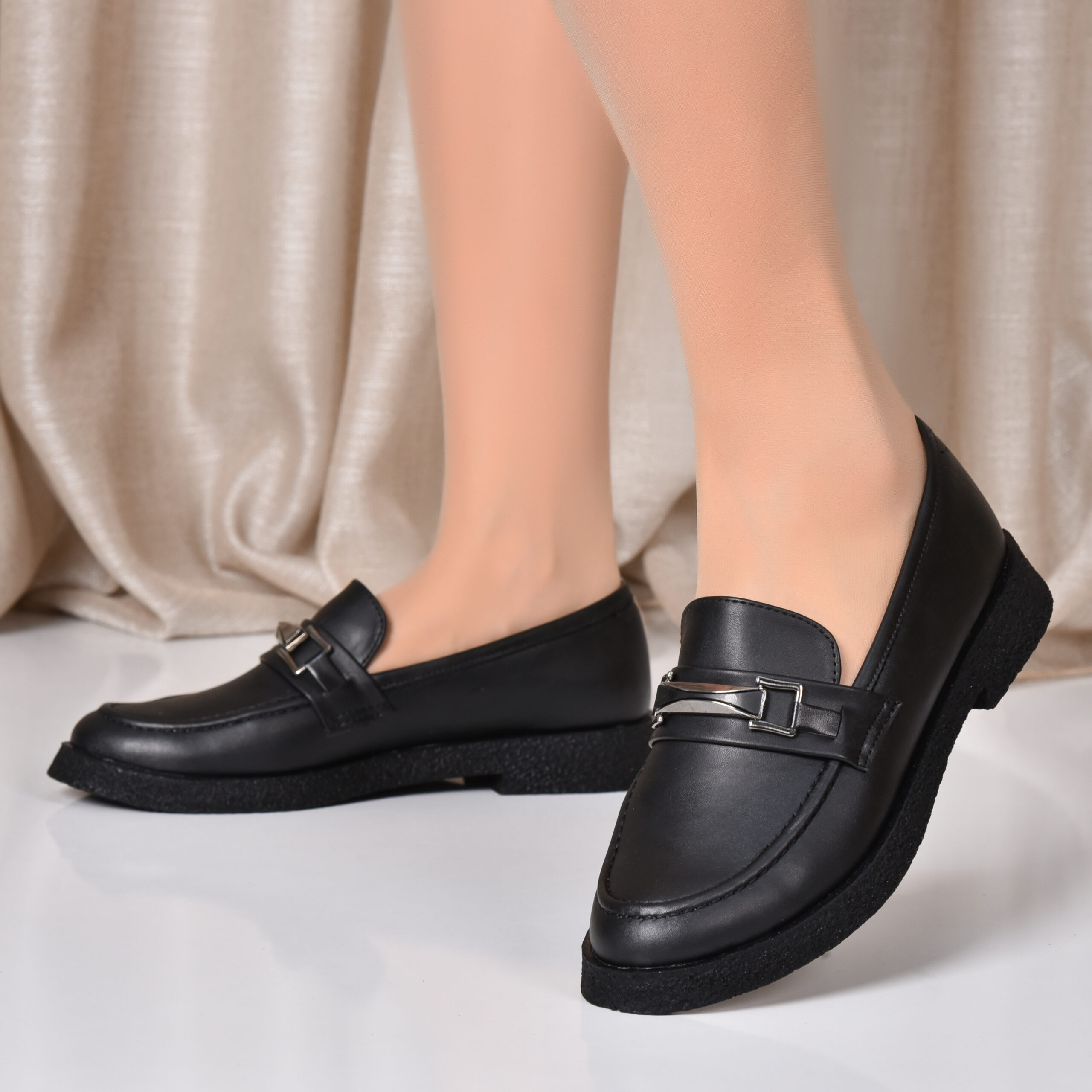 Mocassin Femme Noir Réf 90