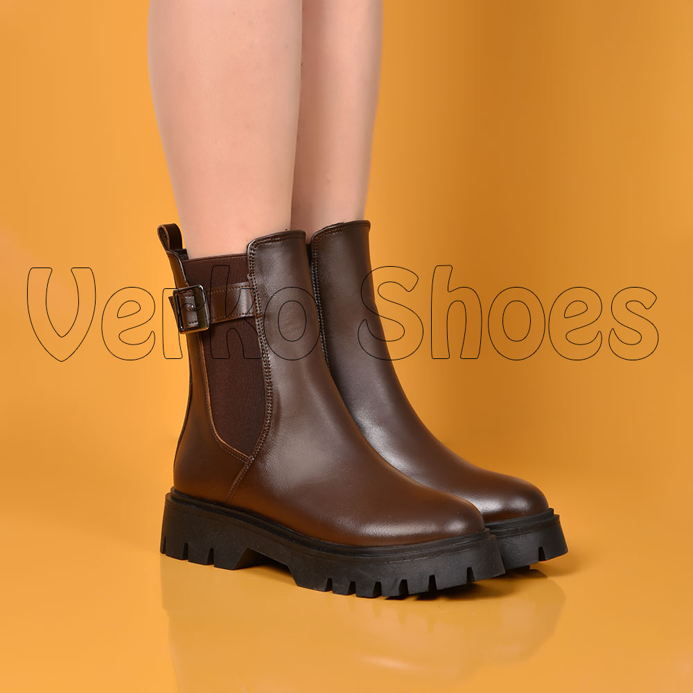 Boots  Pour Femmes Souple et Hyper Confortables- Réf 500 Marron -