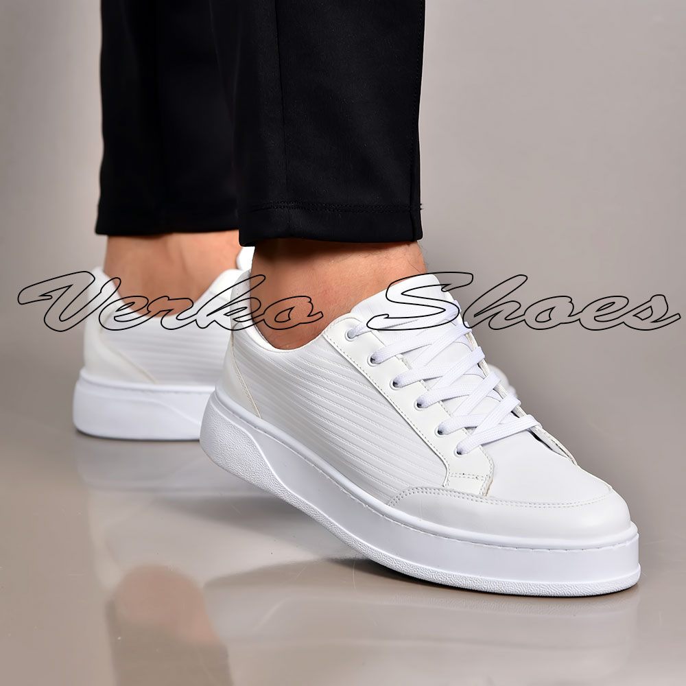 Sneakers Pour Hommes - Réf 7890 Blanc -