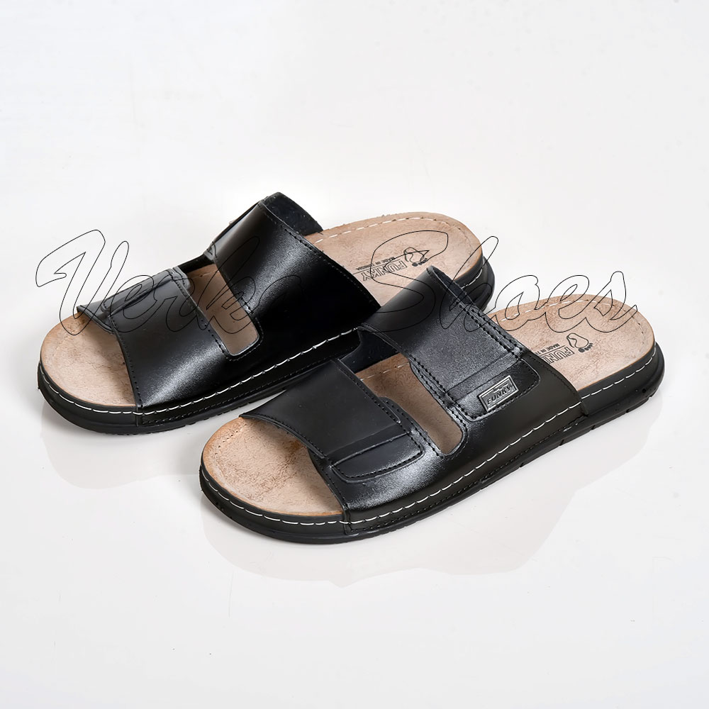 Mules En Simili-Cuir Pour hommes - Réf Fk 2 Noir -