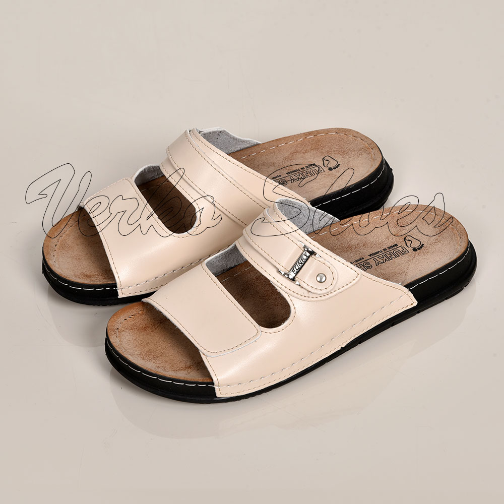 Mules En Simili-Cuir Pour hommes - Réf Fk 1 Beige Clair -
