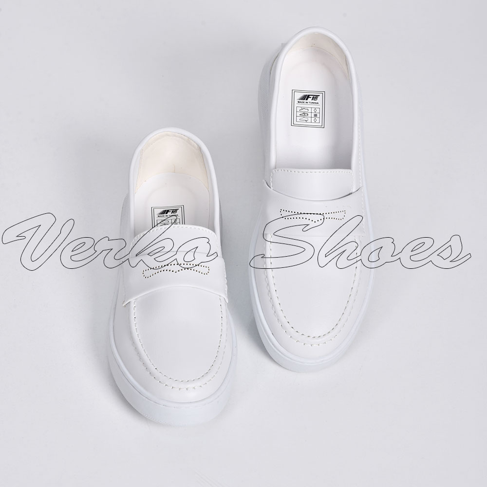 Mocassins pour Hommes Chic et confortable - Réf 2607 Blanc -