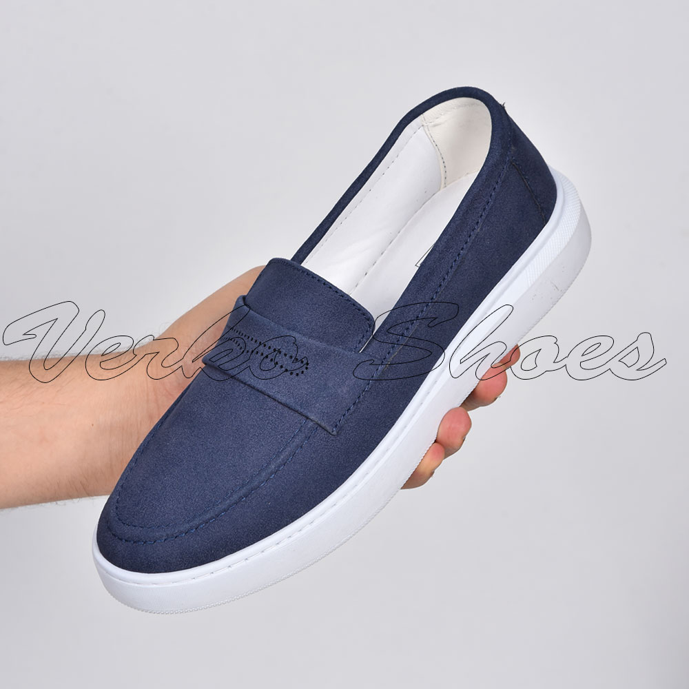 Mocassins pour Hommes Chic et confortable - Réf 2607 Bleu -