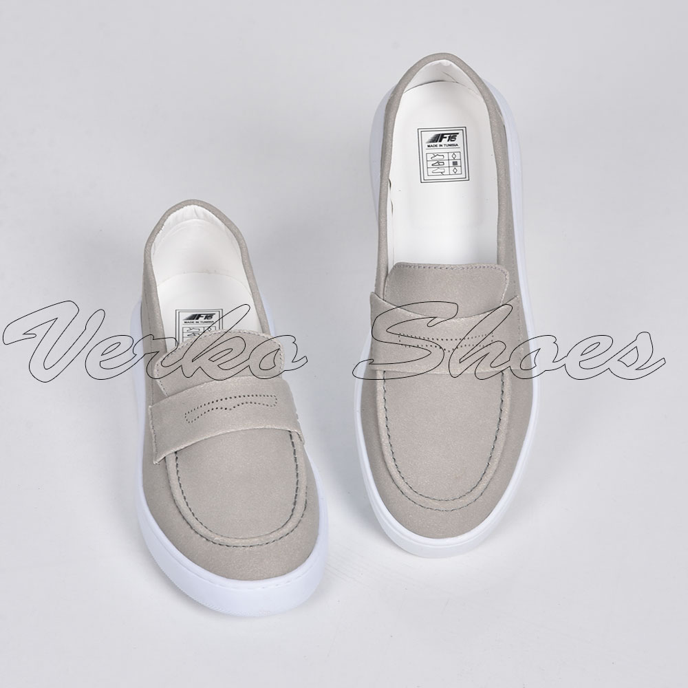 Mocassins pour Hommes Chic et confortable - Réf 2607 Gris -