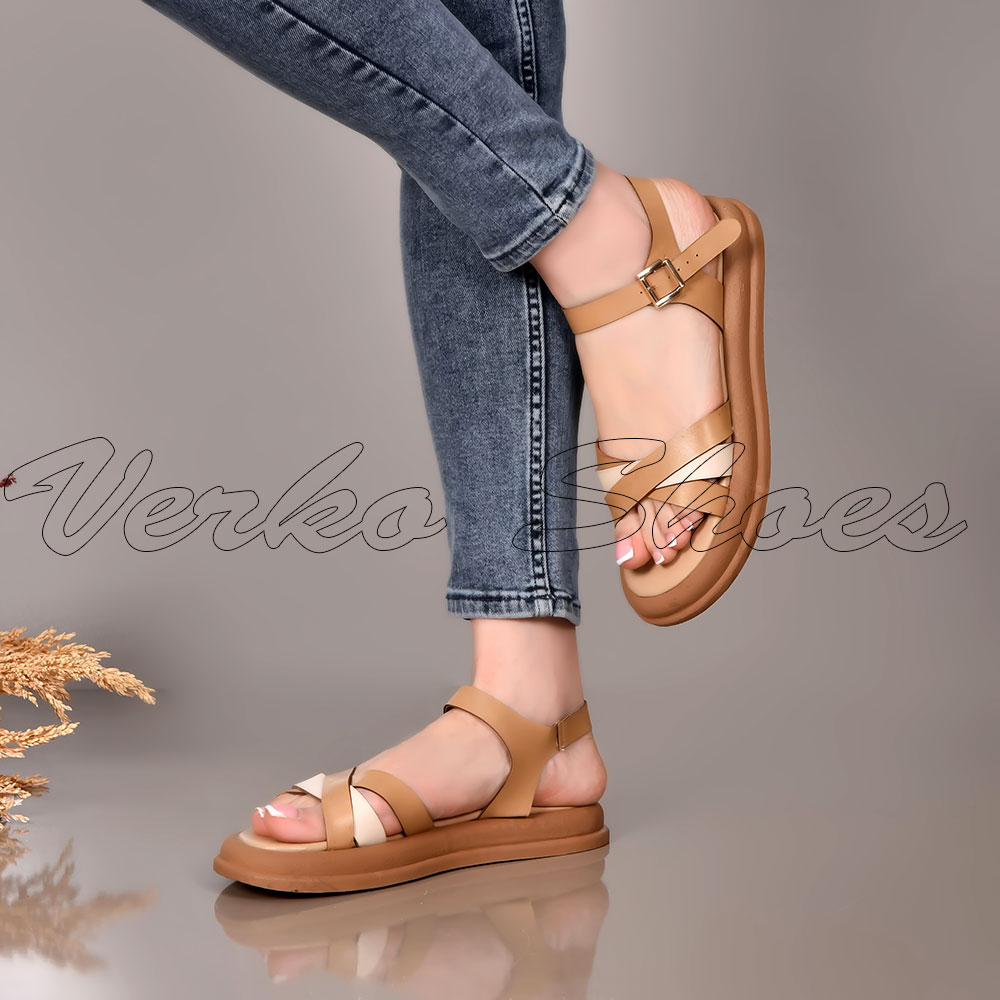 Sandales Pour Femmes Souple et Hyper confortable - Réf 930 Beige - – Image 2