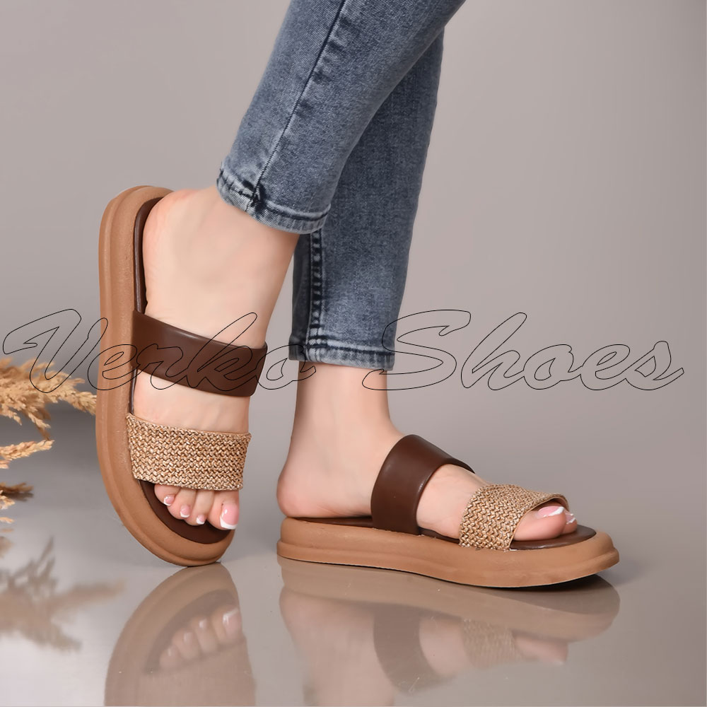 Mules Pour Femmes Souple et Hyper confortable – Réf 820 Marron - – Image 2