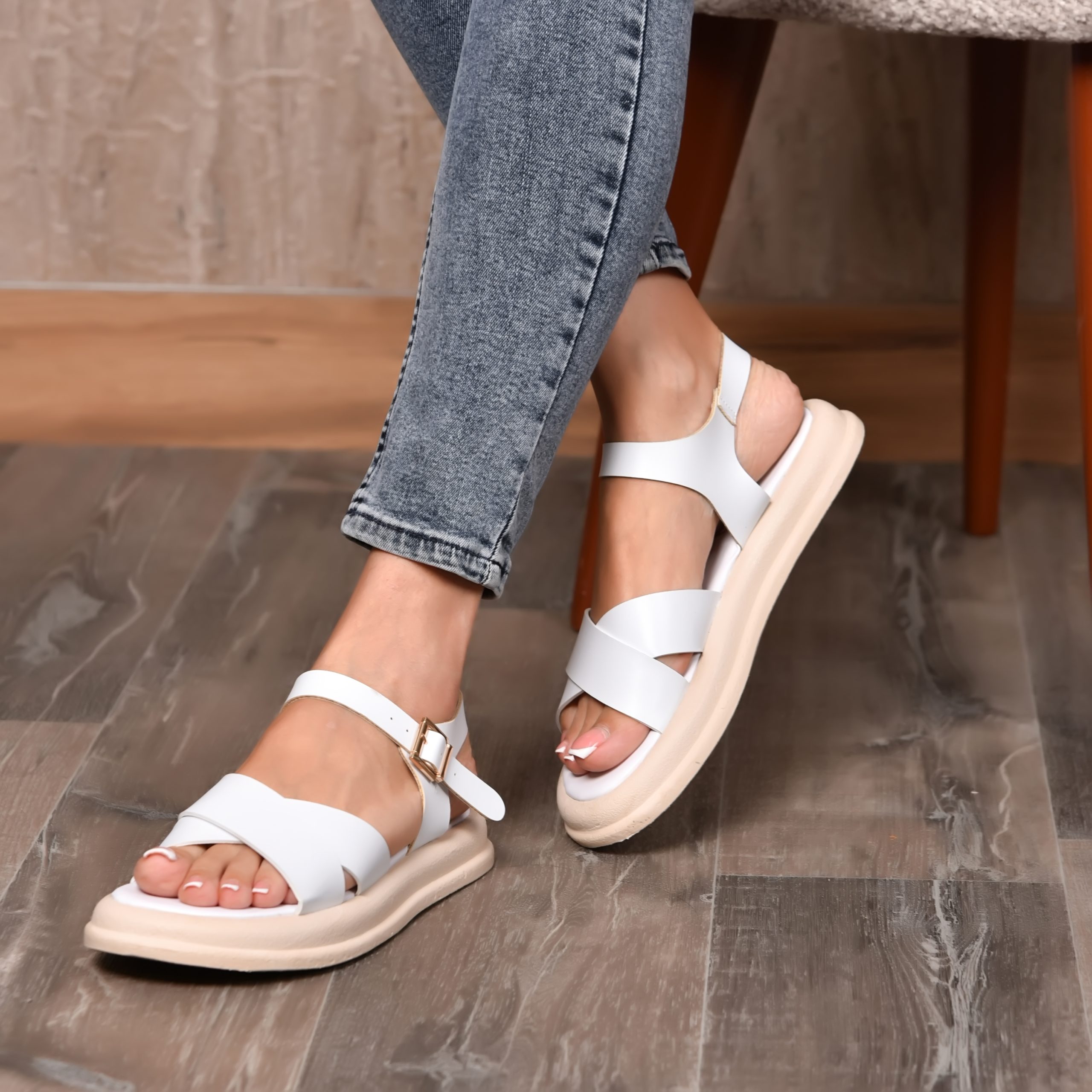 Sandales Pour Femmes 966 blanc