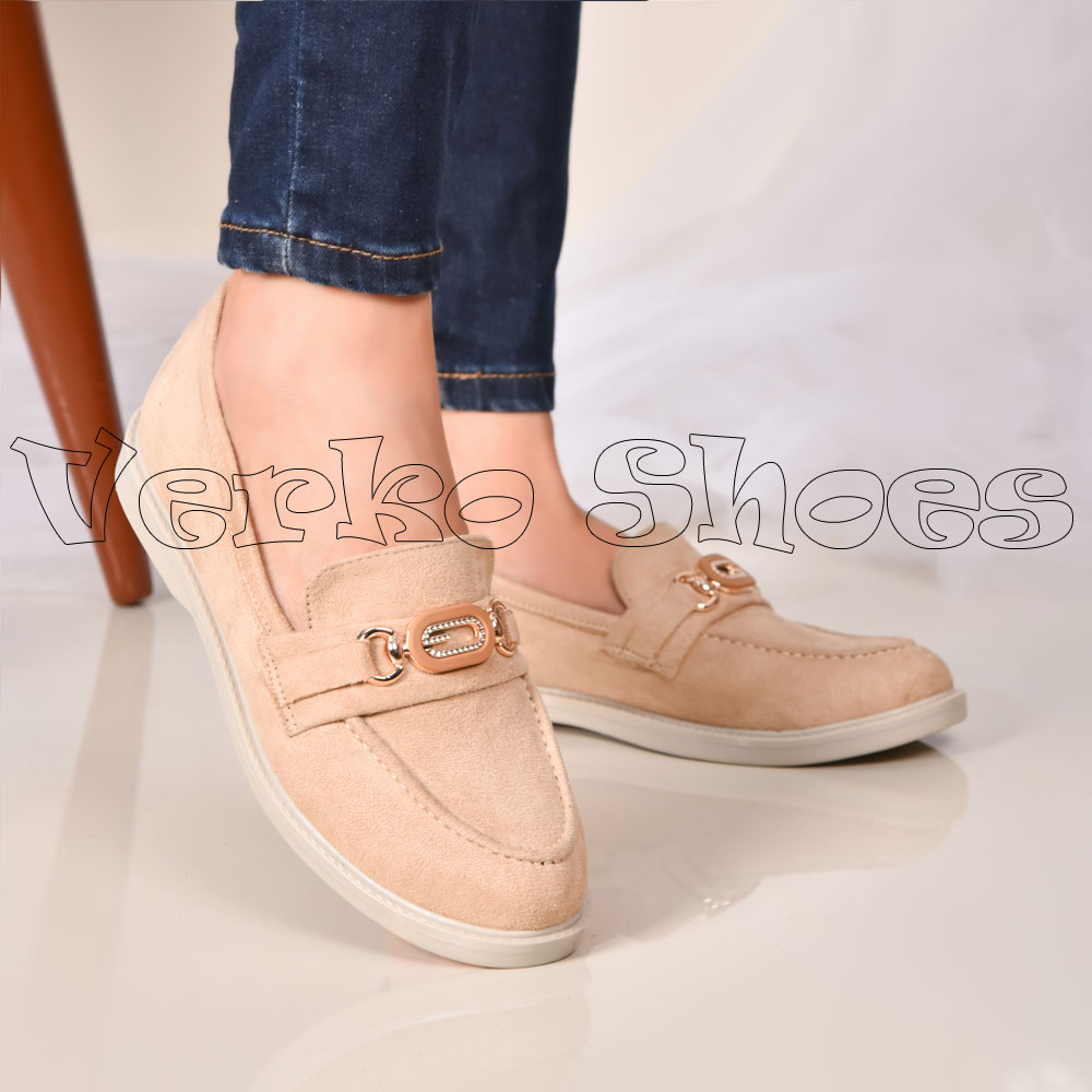 Mocassins Pour Femmes Avec semelle orthopédique - 970 beige -