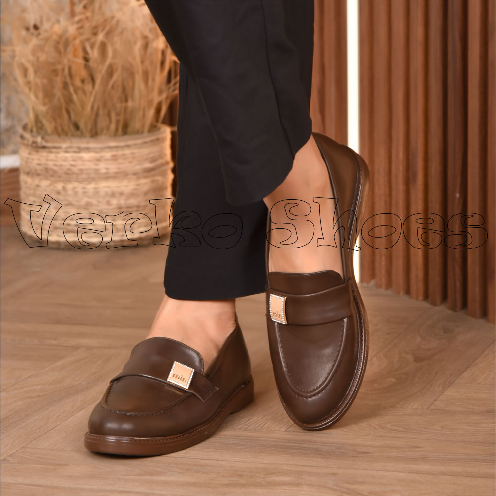 Mocassins Pour Femmes Avec semelle orthopédique - 972 Marron -