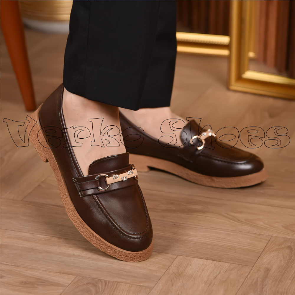 Mocassins Pour Femmes Avec semelle orthopédique - 976 Marron -