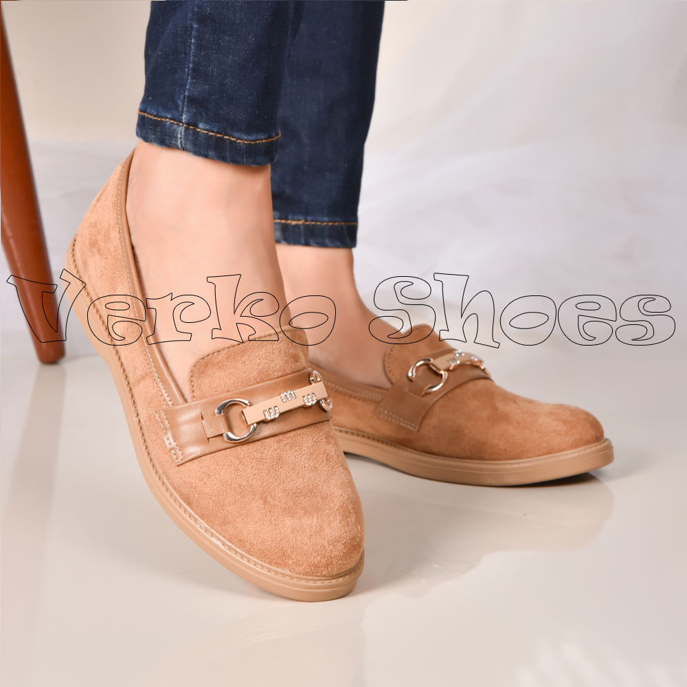 Mocassins Pour Femmes Avec semelle orthopédique - 976 Top Daim -